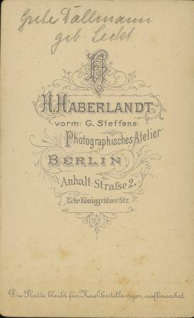 Haberlandt, Berlin, Steffens