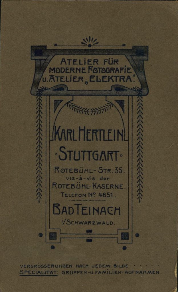 Karl Hertlein - Bad Teinach i.Schw.