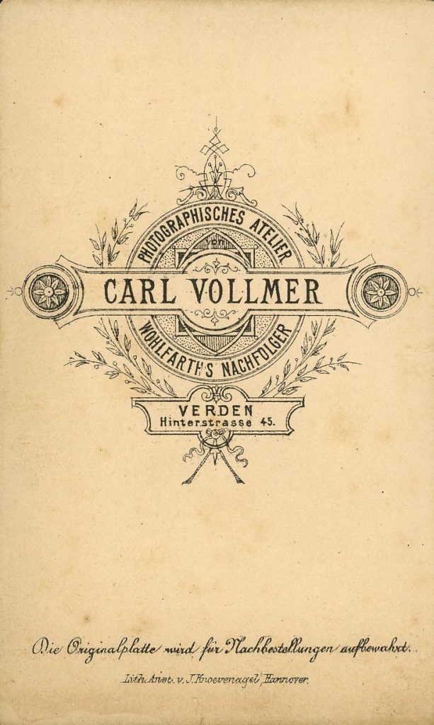 Carl Vollmer - Verden - Wohlfarth