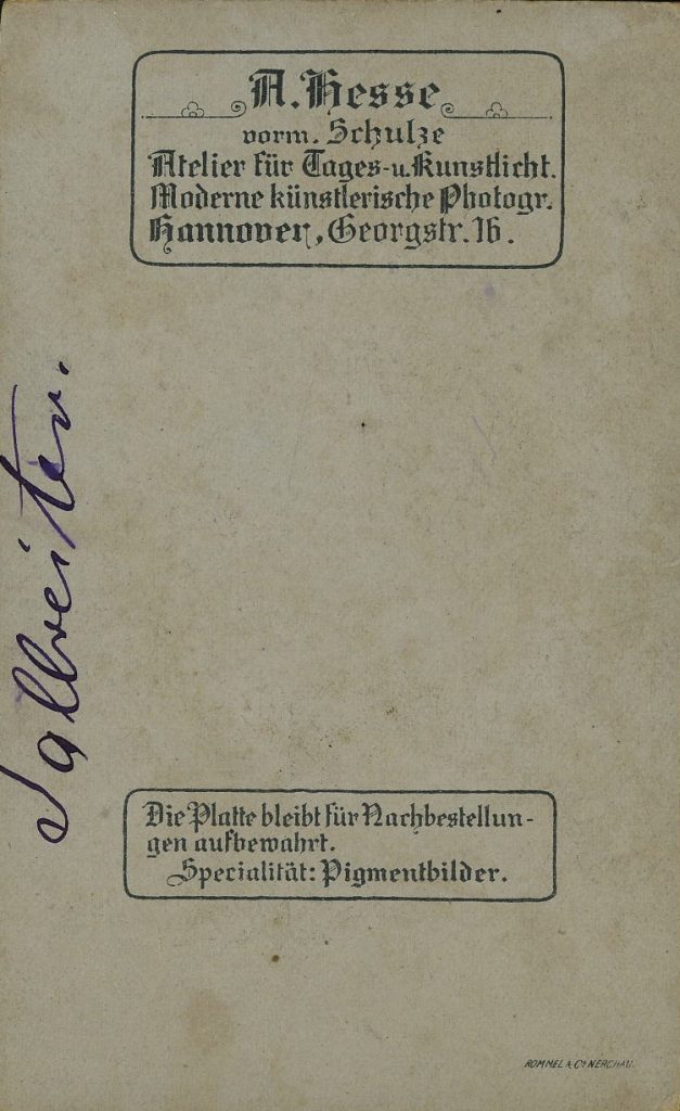 A. Hesse - Schulze - Hannover