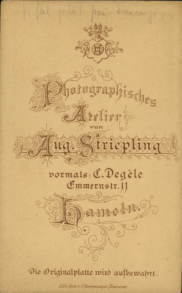 Aug. Striepling - C. Degèle - Hameln