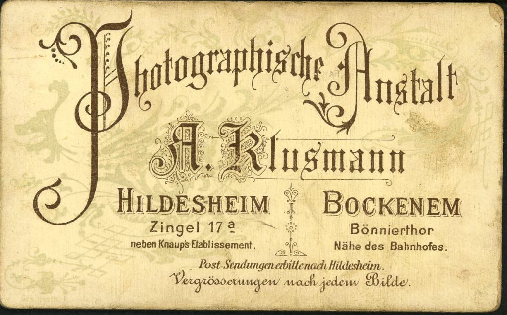 A. Klusmann - Hildesheim - Bockenem