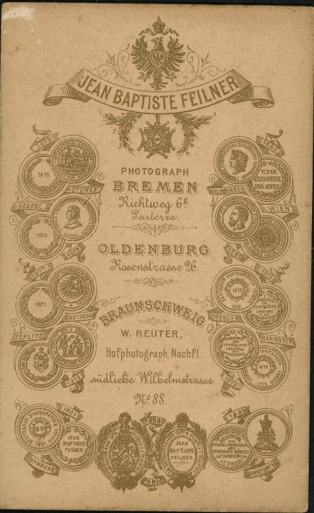 Jean Baptiste Feilner, W. Reuter, Oldenburg, Bremen, Braunschweig