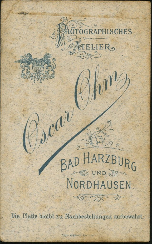 Oscar Ohm, Nordhausen, Bad Harzburg