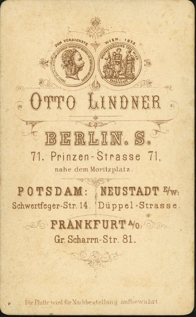Otto Lindner, Berlin, Potsdam, Frankfurt a.d.O., Neustadt e.w.