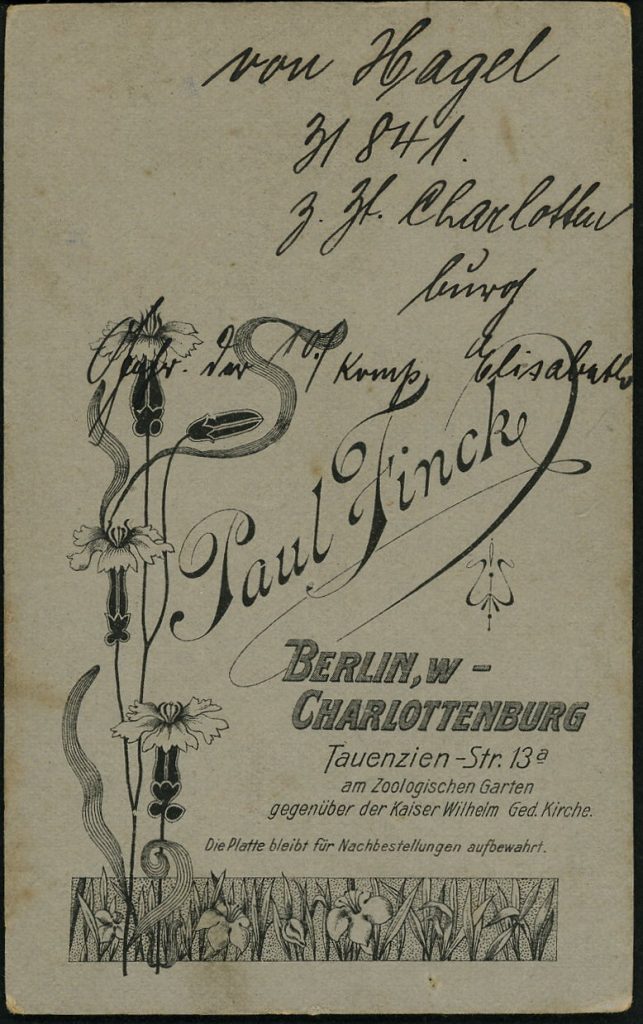Paul Finck, Berlin-Charlottenburg