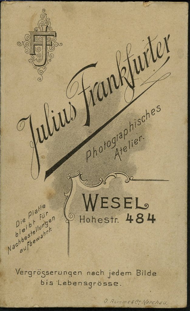 Julius Frankfurter, Wesel