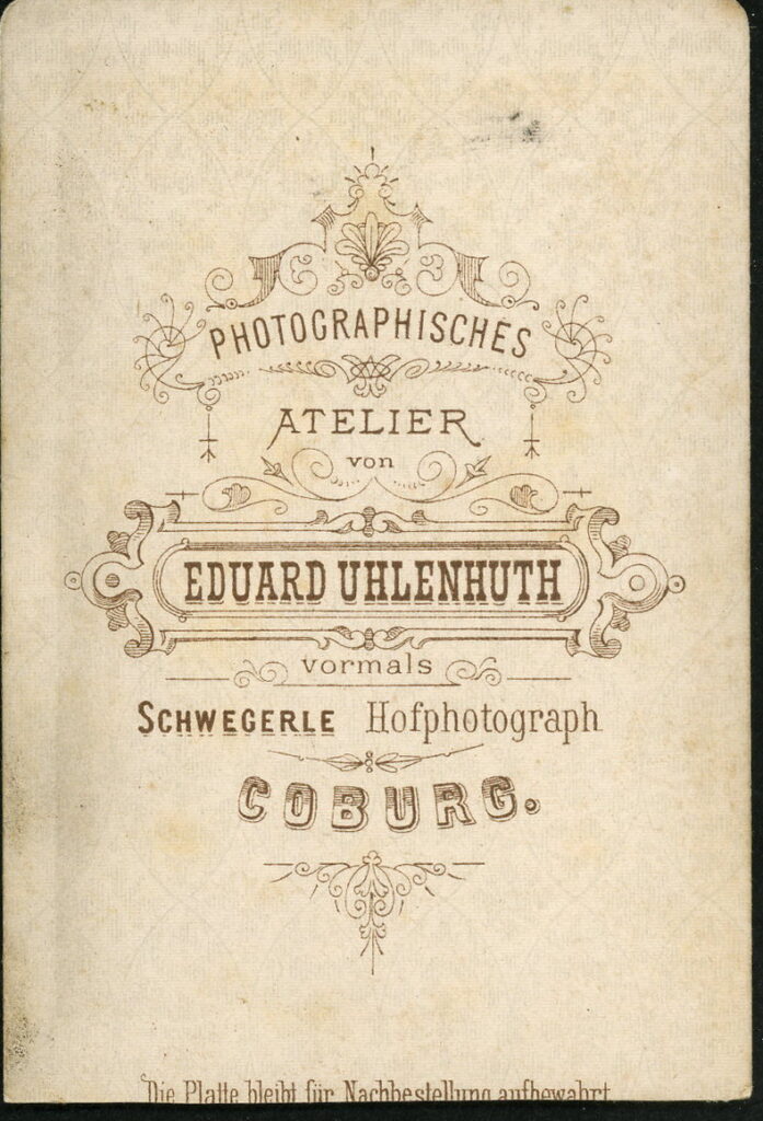 Eduard Uhlenhuth
vorm. Schwegerle
Coburg