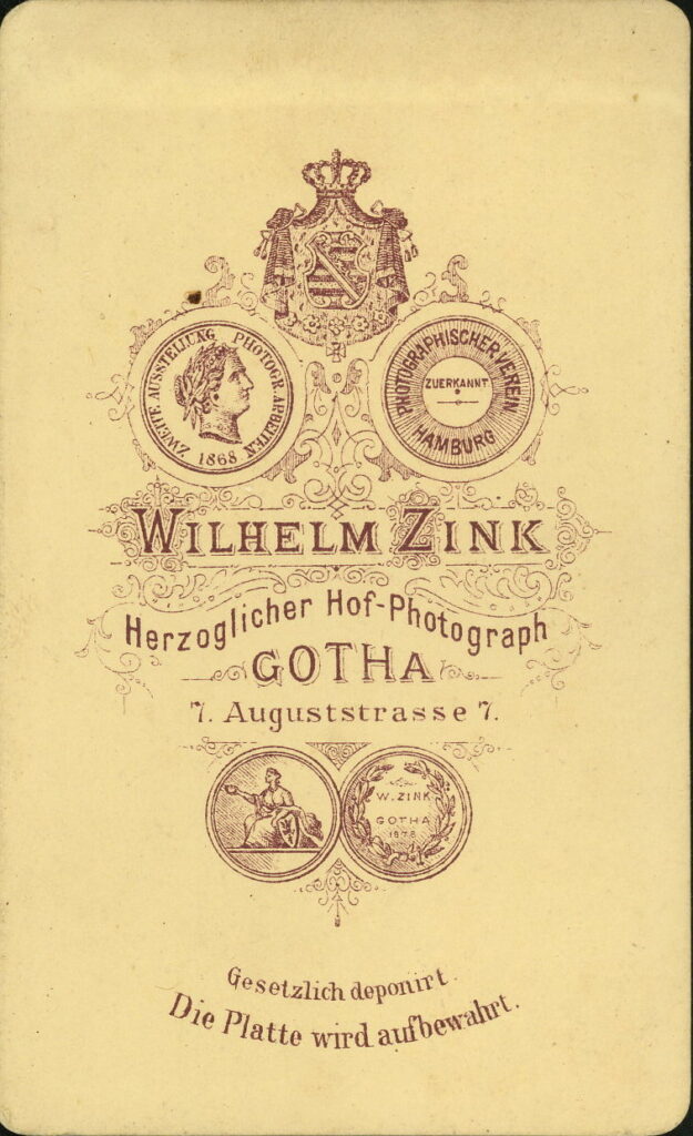 Wilhelm Zink
Auguststraße 7, Gotha