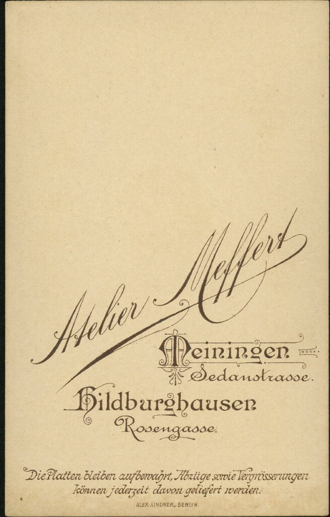 Meffert
Sedanstraße, Meiningen
Rosengasse, Hildburghausen