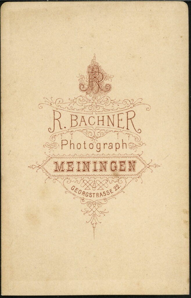 R. Bachner
Georgstraße 22, Meiningen