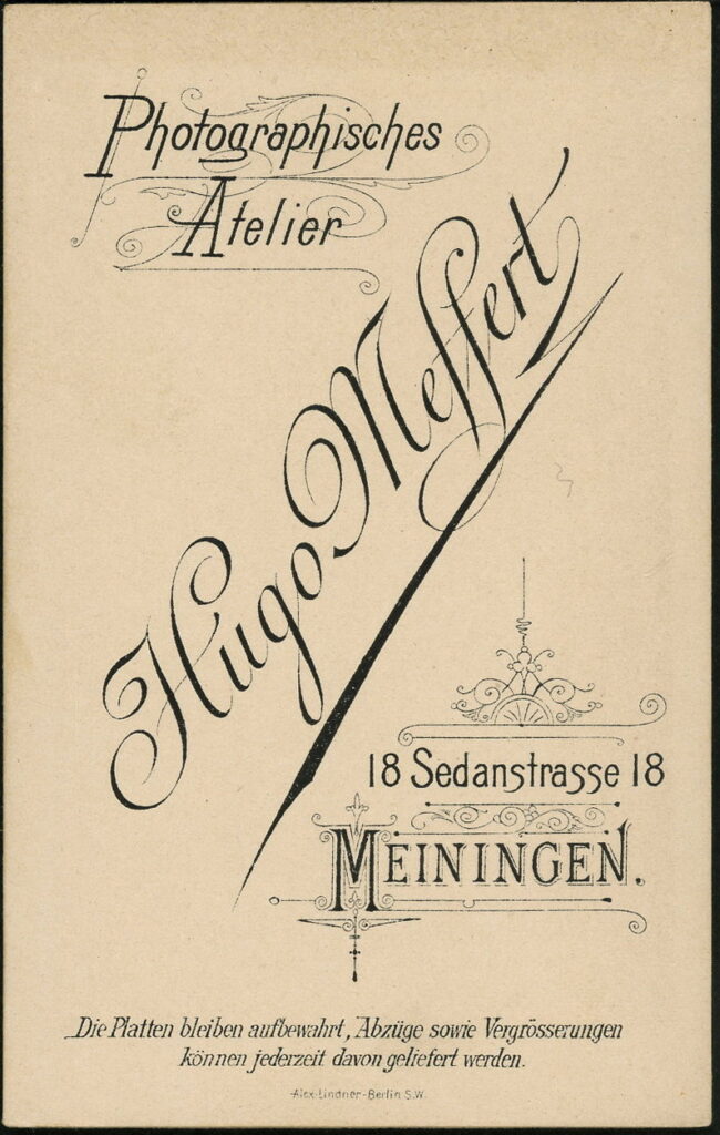 Hugo Meffert
Sedanstraße 18, Meiningen