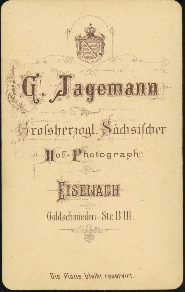 G. Jagemann
Goldschmieden-Straße B 111, Eisenach