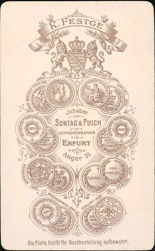 K. Festge
Inh. Sontag & Pulch
Anger 51, Erfurt