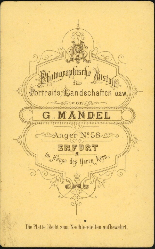 G. Mandel
Anger 58, Erfurt