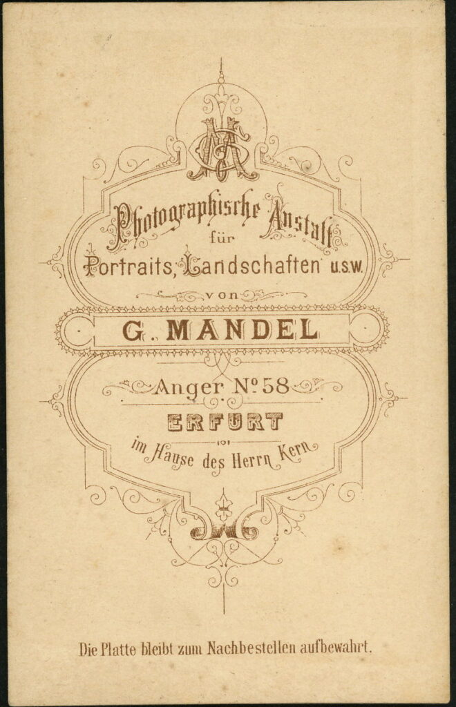 G. Mandel
Anger 58, Erfurt