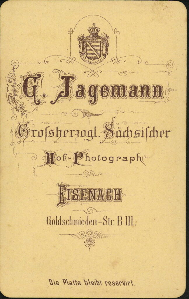 G. Jagemann
Goldschmieden-Straße B 111, Eisenach