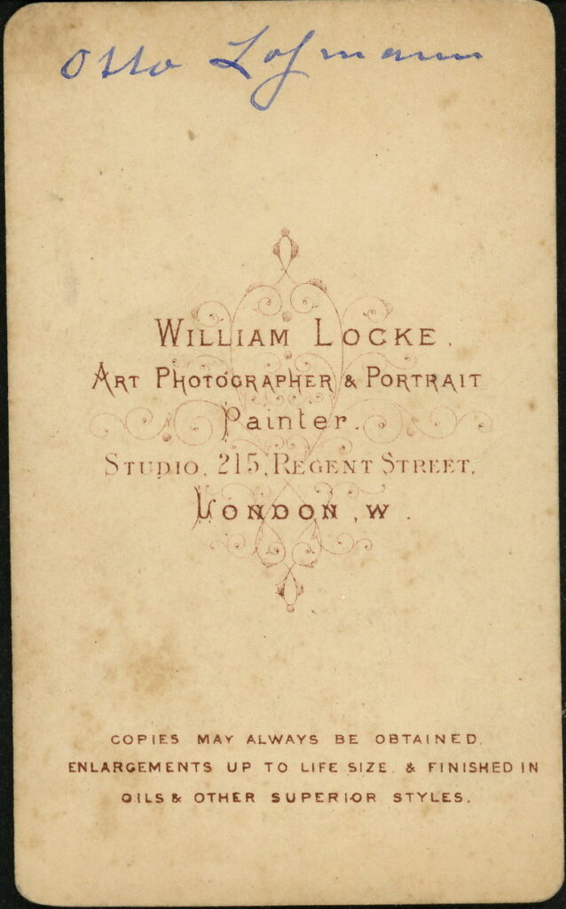 William Locke
215 Regent Street, London