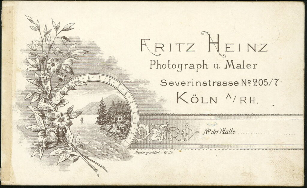 Fritz Heinz
Severinstraße 205 / 207, Köln a. Rh