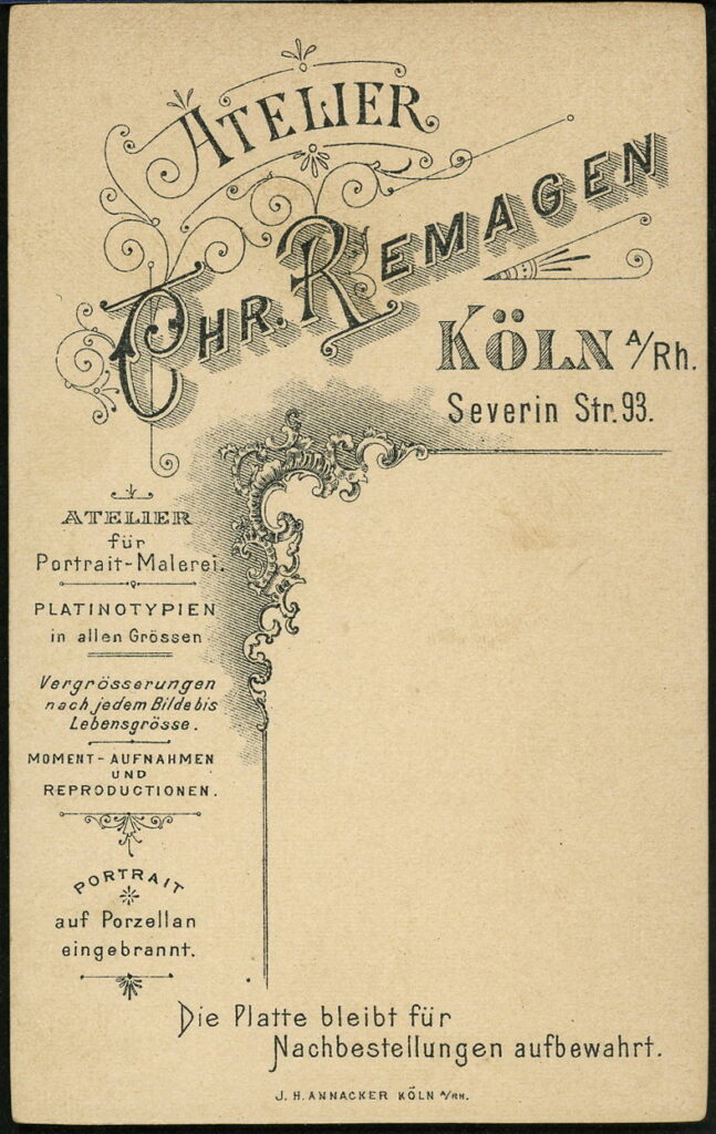 Chr. Remagen
Severin Straße 93, Köln