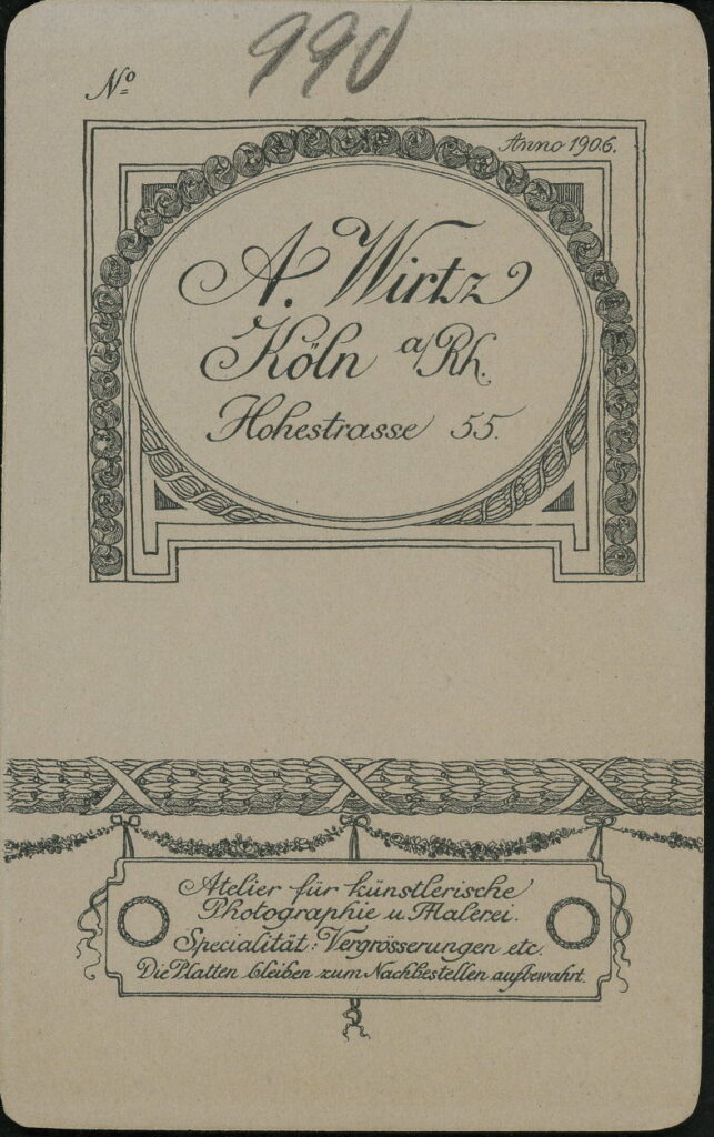 A. Wirtz Hohestraße 55, Köln