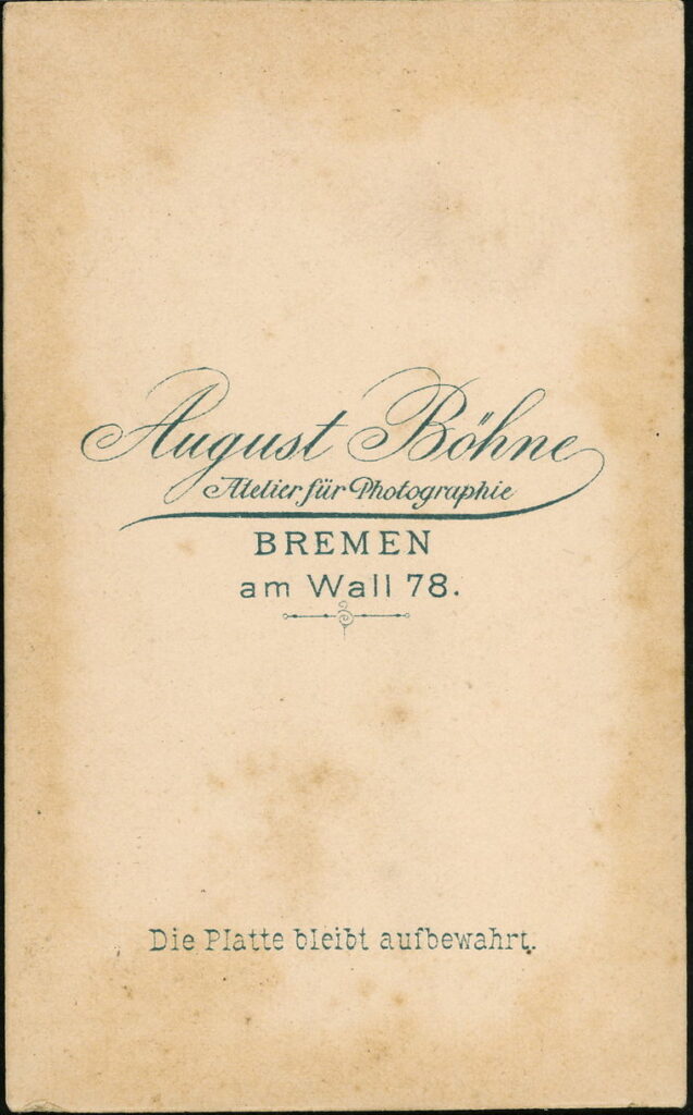 August Böhne
Am Wall 78, Bremen