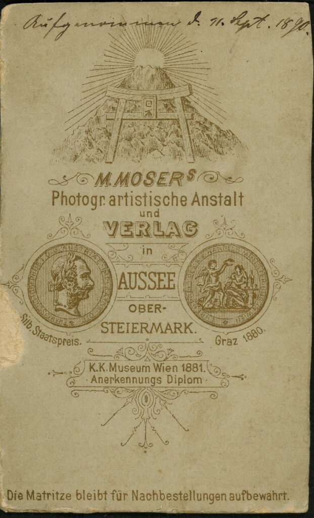 M. Moser
Aussee, Ober-Steiermark
1890