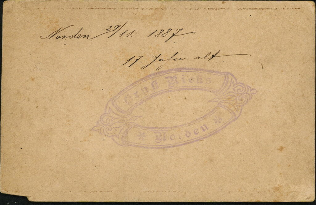 Ernst Rieks Norden 1887