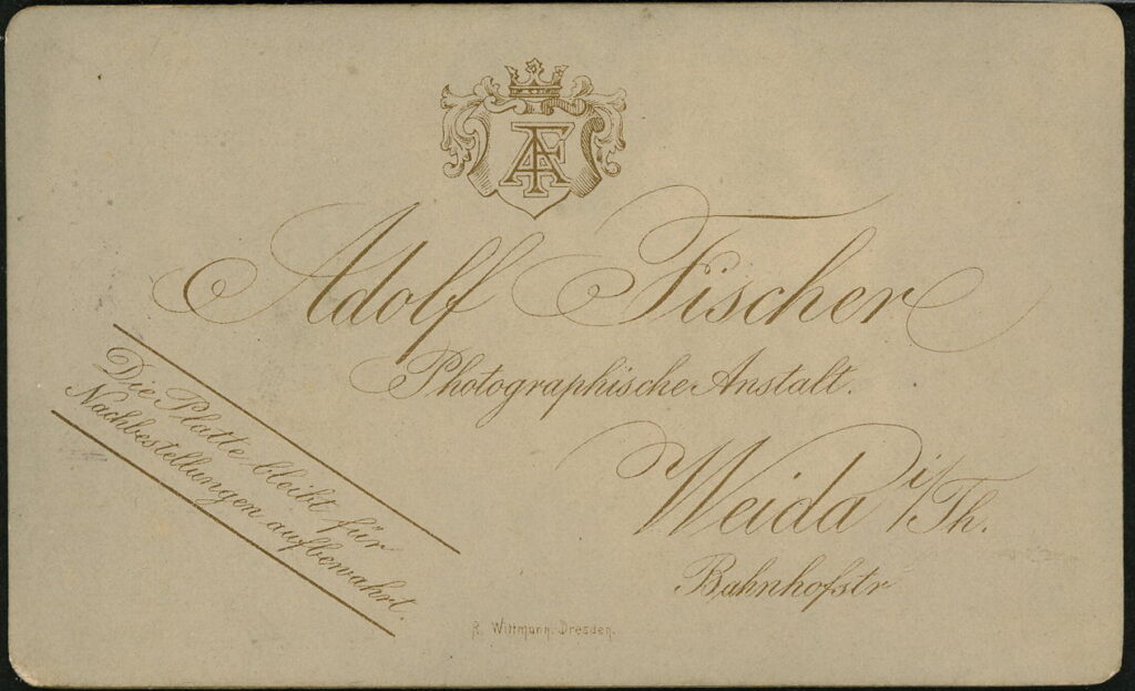 Adolf Fischer Bahnhofstraße, Weida i. Th