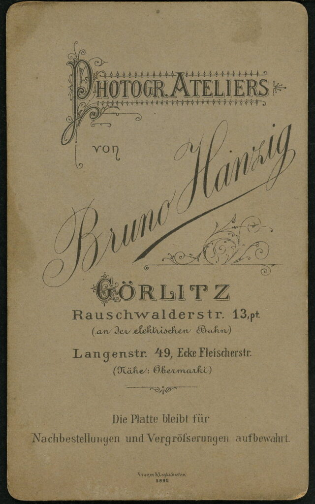 Bruno Hanzig Rauschwalderstraße 13, Görlitz Langenstraße 49, Görlitz