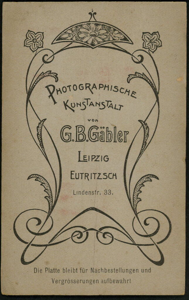 G. B. Gäbler Lindenstraße 33, Leipzig-Eutritzsch