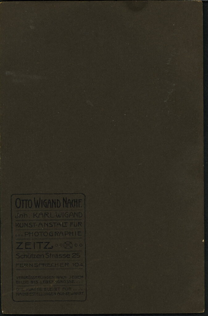 Otto Wigand Karl Wigand Schützenstraße 25, Zeitz