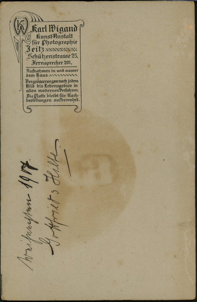 Karl Wigand Schützenstraße 25, Zeitz 1907