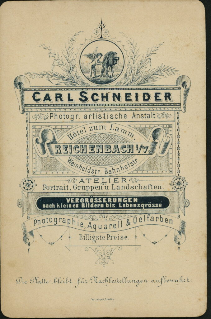 Carl Schneider Hotel zum Lamm, Reichenbach i.V. Weinholdstraße, Reichenbach i.V. Bahnhofstraße, Reichenbach i.V.