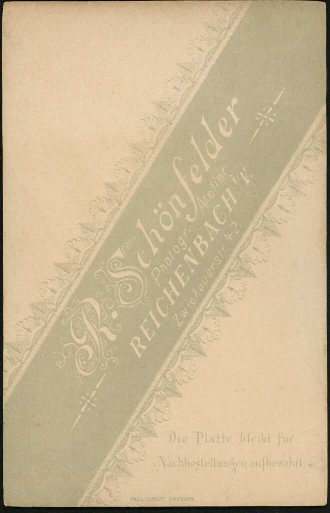 R. Schönfelder Zwickauerstraße 42, Reichenbach i. V.