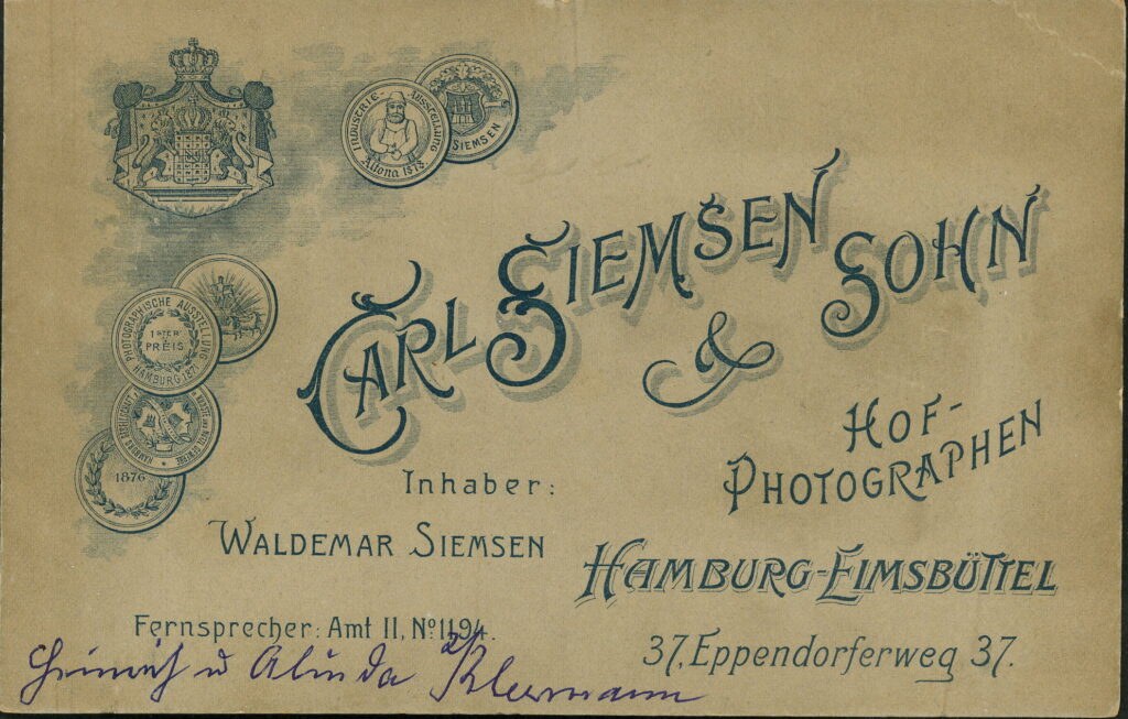 Carl Siemsen Waldemar Siemsen Eppendorferweg 37, Hannover-Eimsbüttel