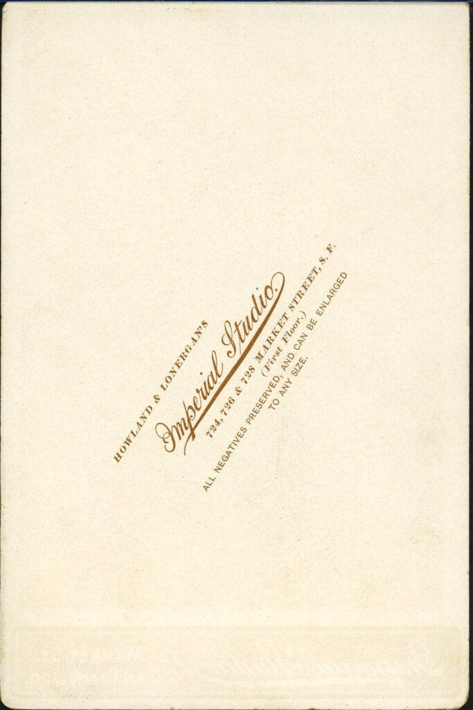 Howland & Lonergan Imperial Studios 724, 726 & 728 Market Street, San Francisco