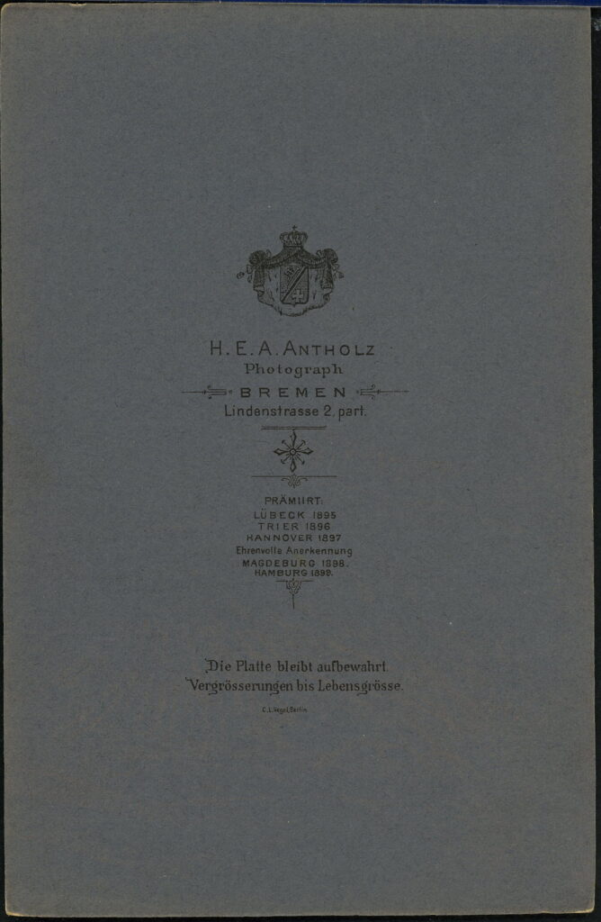 H. E. A. Antholz Lindenstraße 2, Bremen