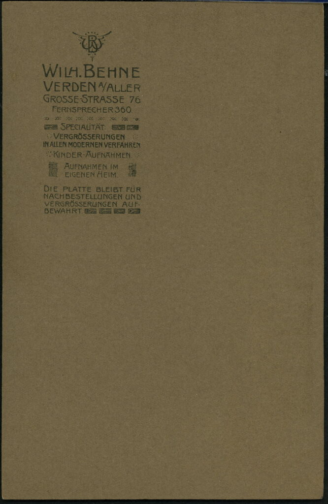 Wilh. Behne Grossestraße 76, Verden