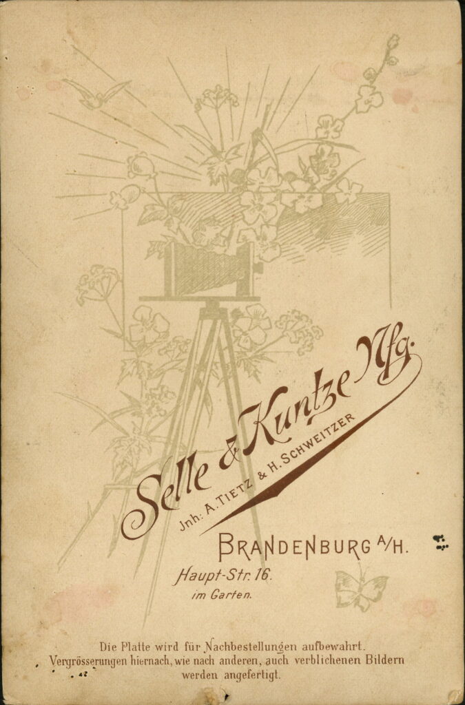 Selle & Kuntze, A. Tietz & H. Schweitzer Haupt-Straße 16, Brandenburg a. H.