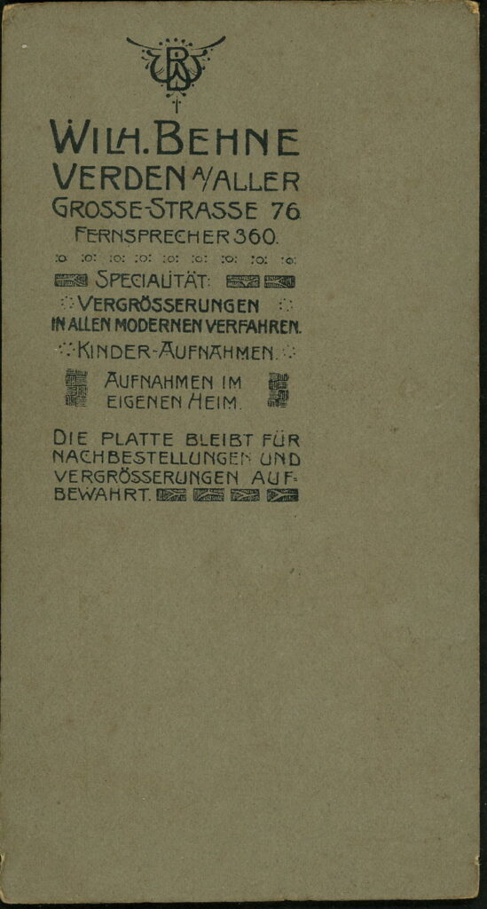 Wilh. Behne Grosse-Straße 76, Verden