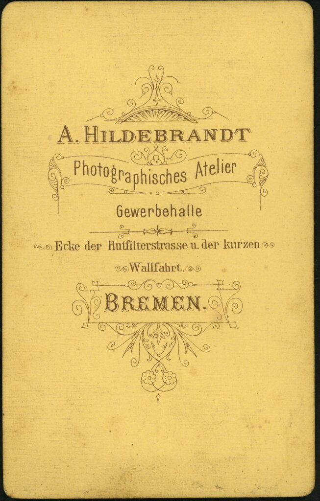 A. Hildebrandt Ecke der Hutfilterstraße u. der kurzen Wallfahrt, Bremen