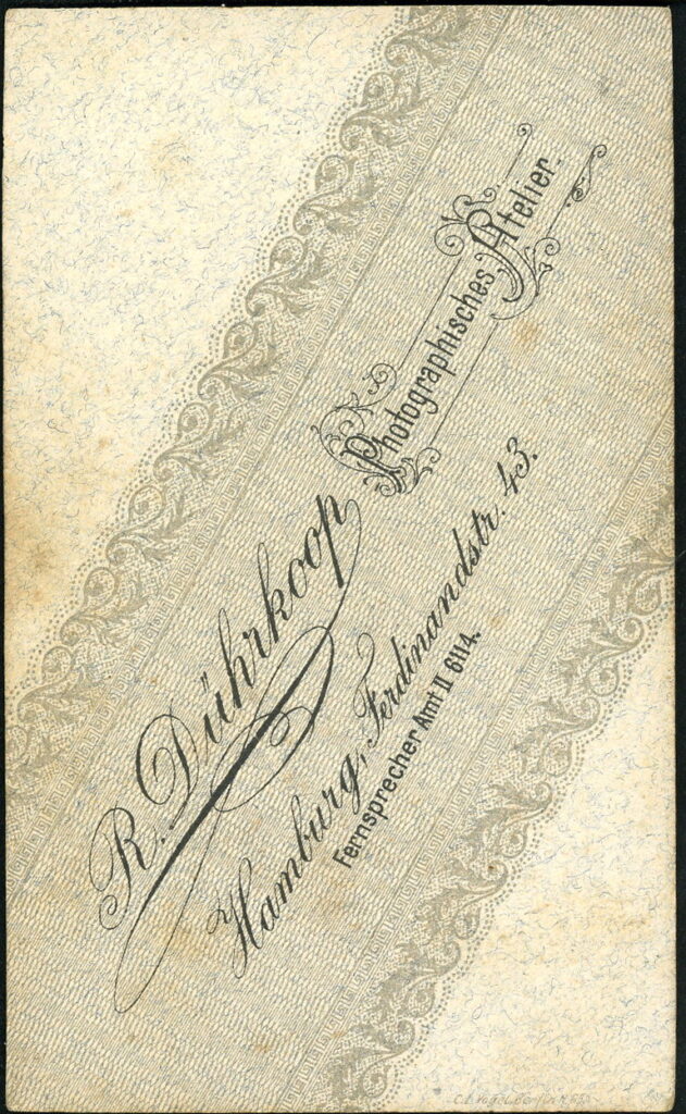 R. Dührkoop, Ferdinandstraße 43, Hamburg